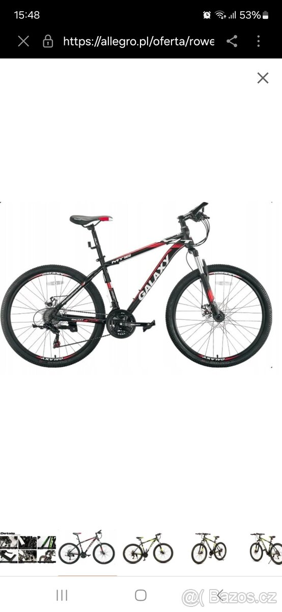 Horské kolo mtb 27,5" kolo gakaxy