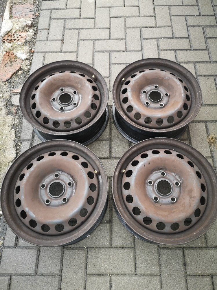 4 x Plechový disk 15" 5 x 112 6Jx15H2 Škoda, VW