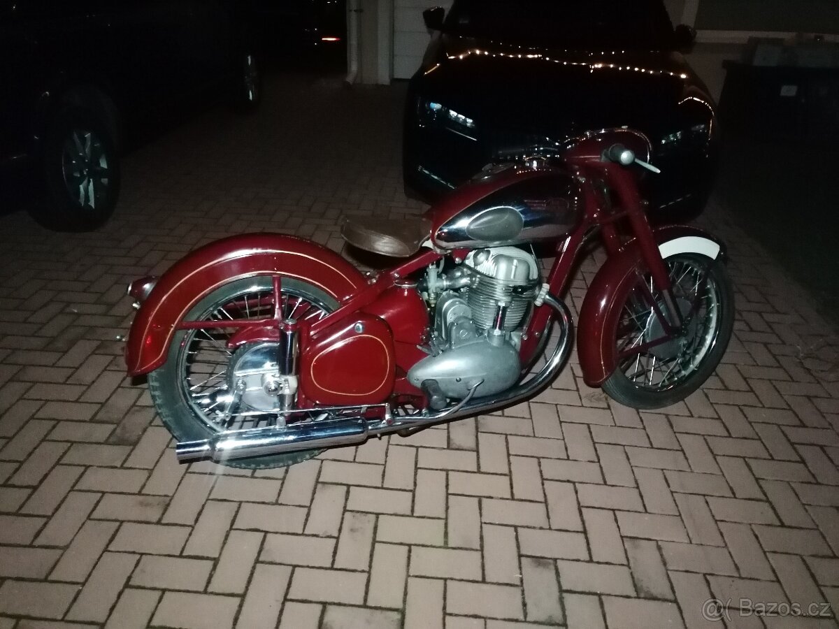 JAWA 500 OHC 00 ŠNEK 1952 ORIGINÁLNÍ STAV
