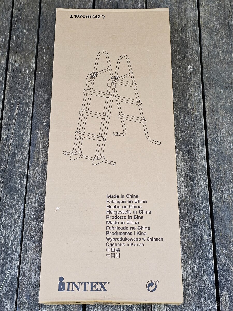 Schůdky k bazénu INTEX 107cm NOVÉ