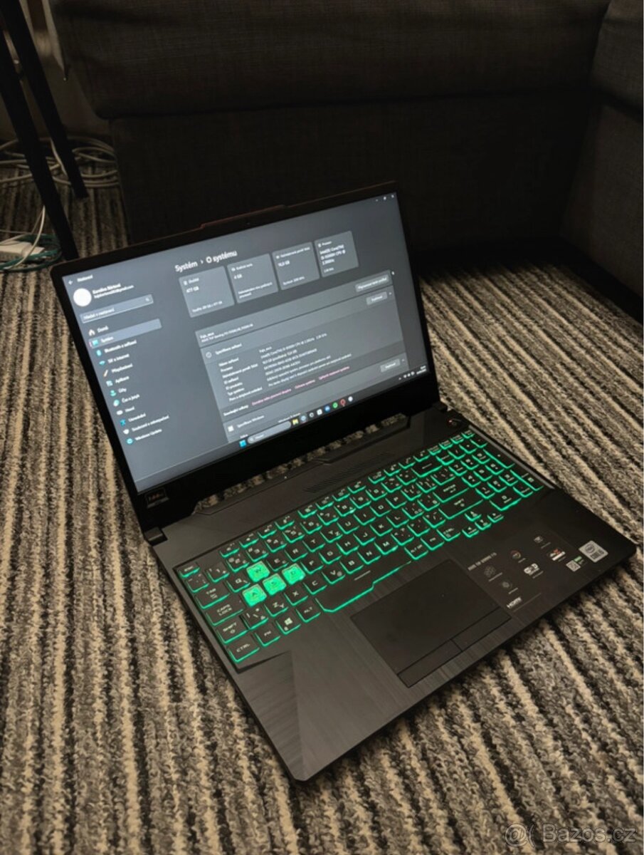 Herní notebook Asus Tuf Gaming F15