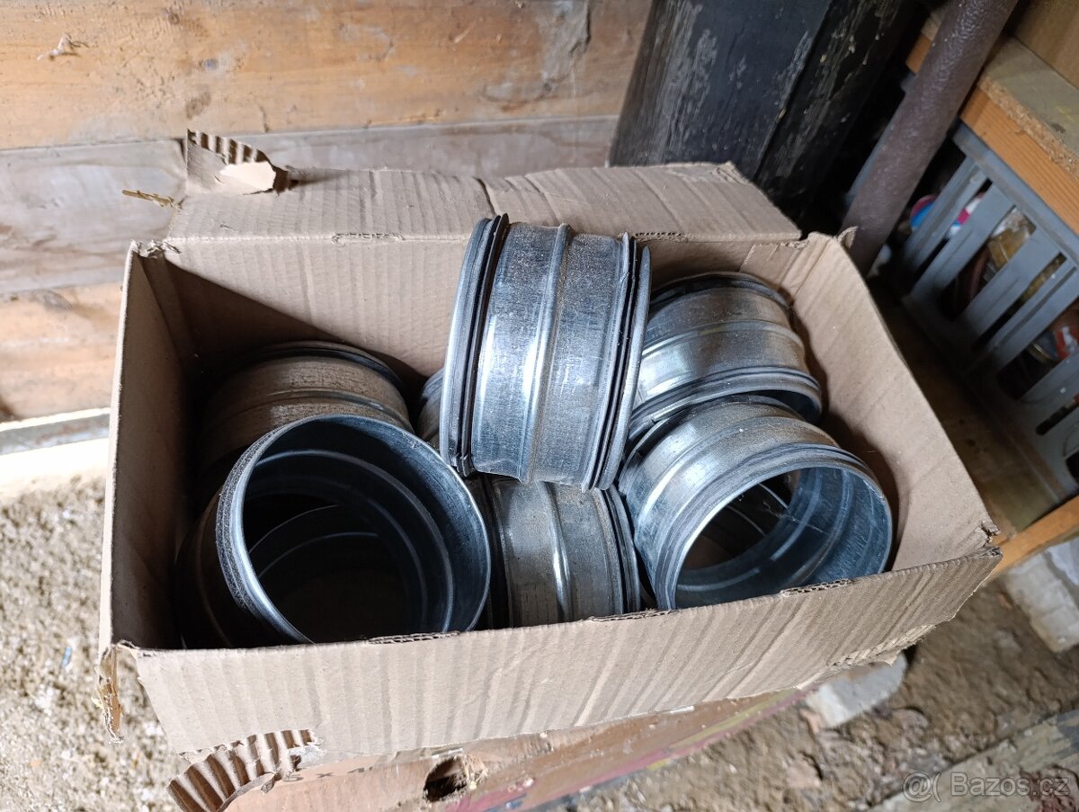 Spojka potrubí 125mm s těsněním 10ks