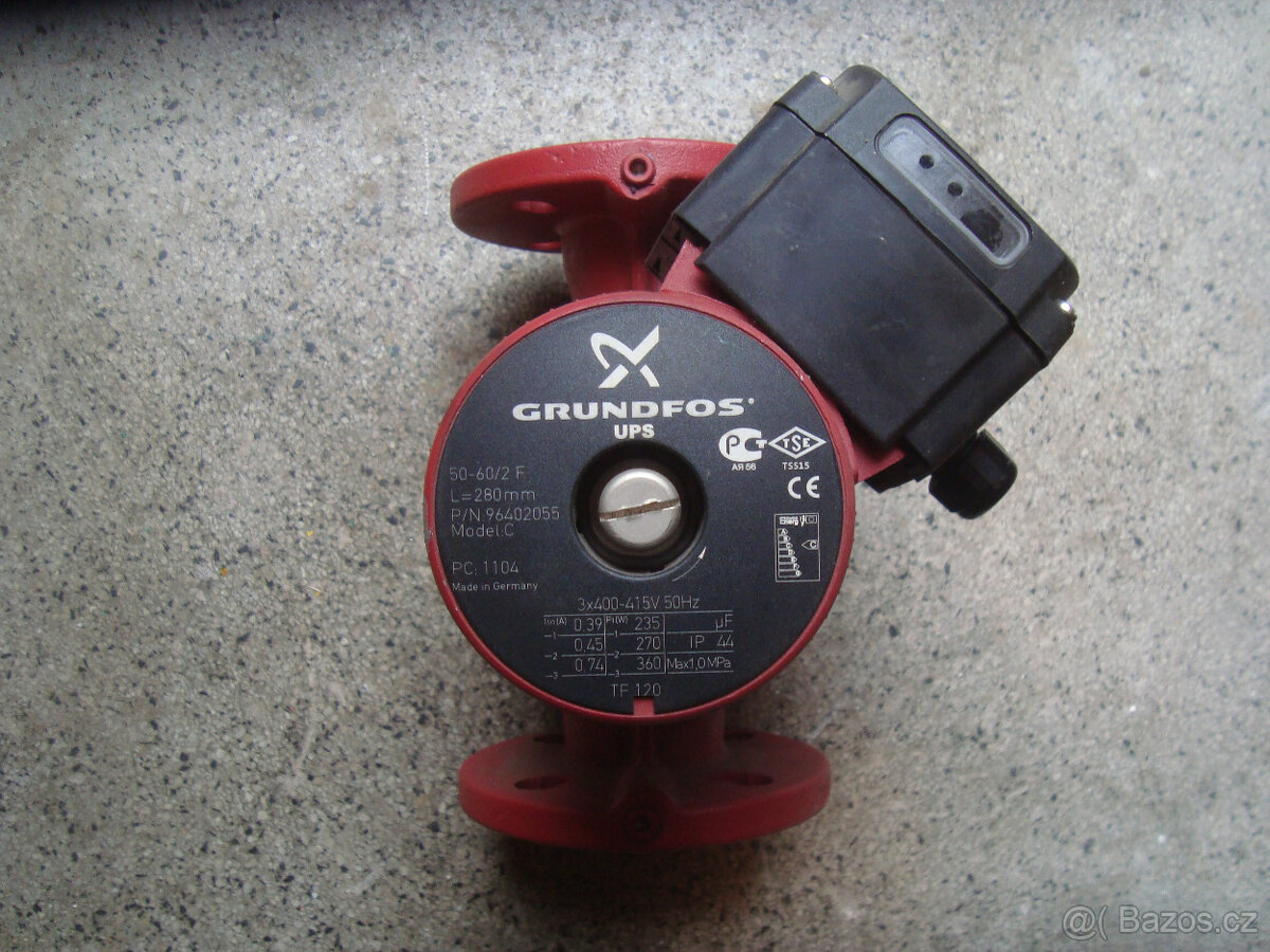 čerpadlo grundfos UPS 50-60/2f