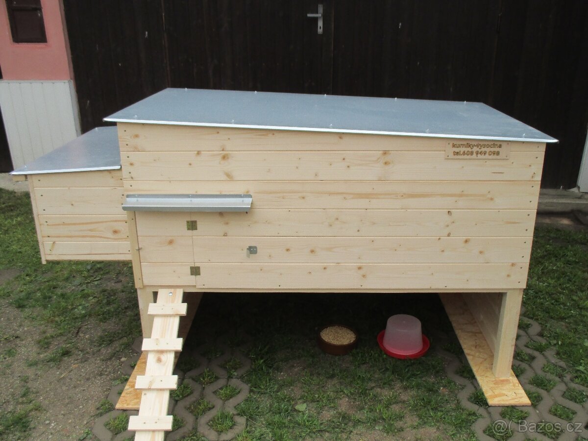 Kurník pro slepice velký+45 - Doprava zdarma