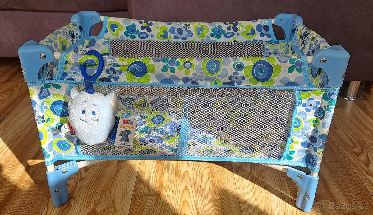 Skládací cestovní postýlka pro panenky