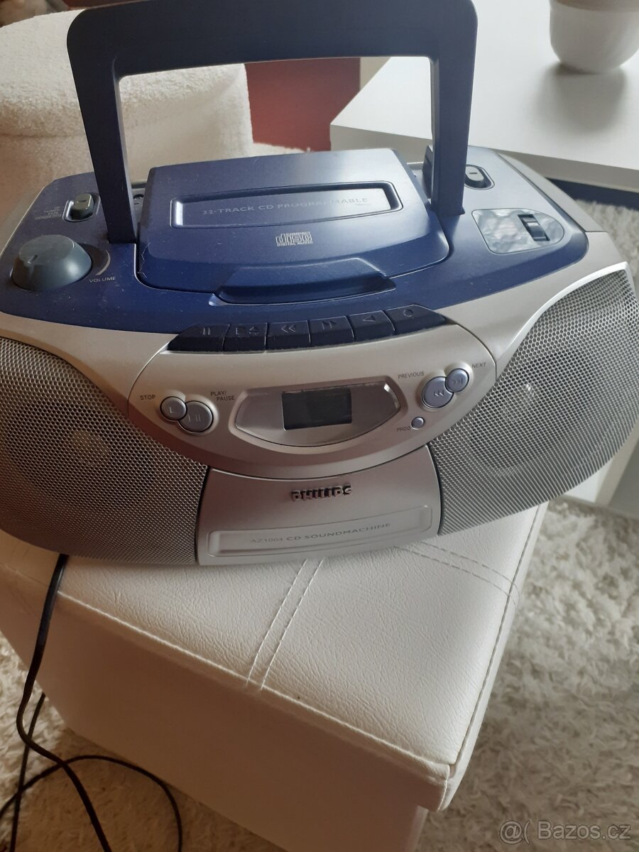 kazetový přehrávač s CD zn. Philips