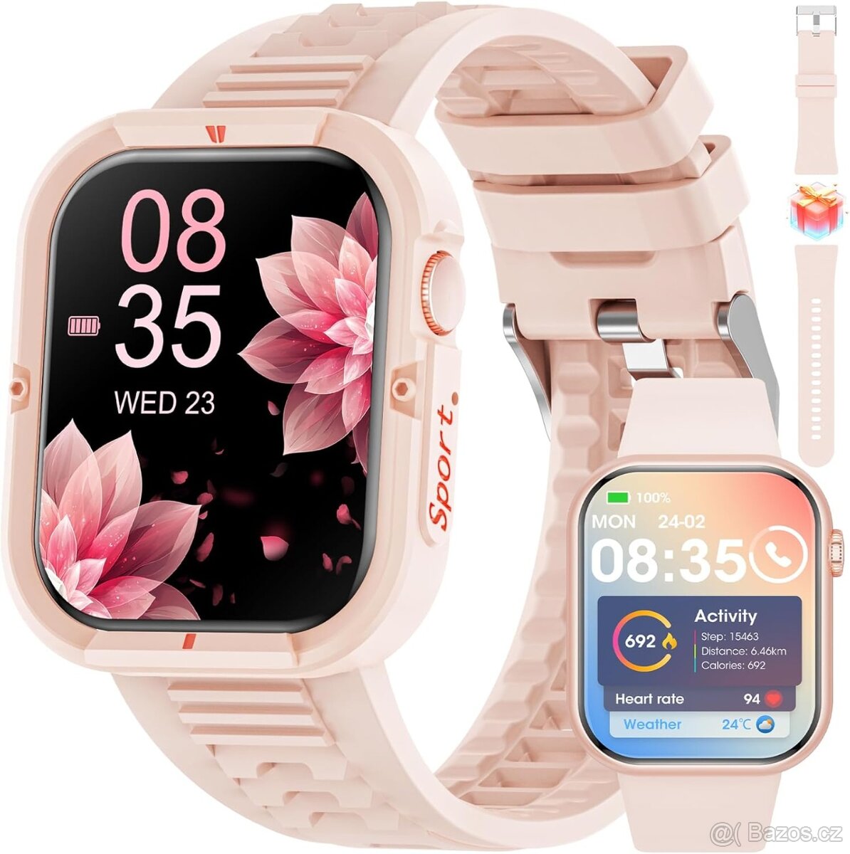 Chytré hodinky G28 pro ženy – 1,85" IPS displej V CZ