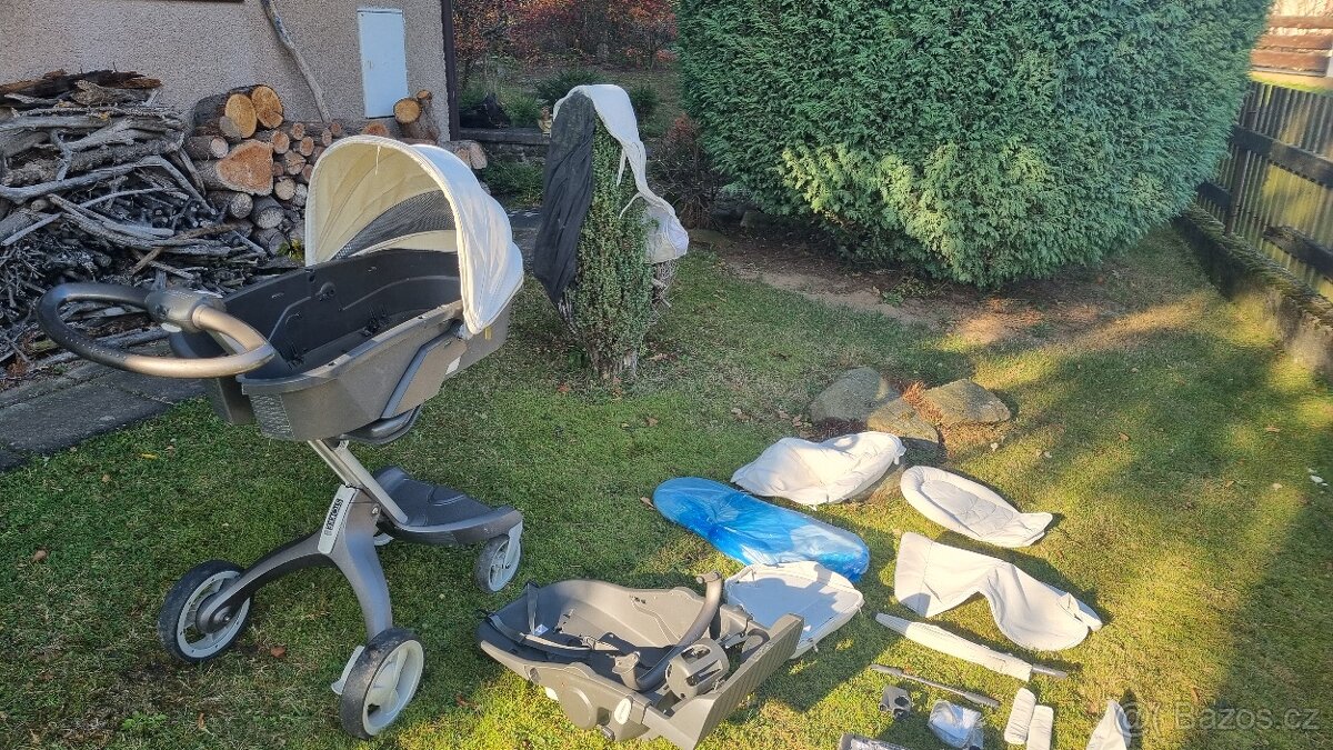 Dětský kočárek stokke xplory + příslušenství
