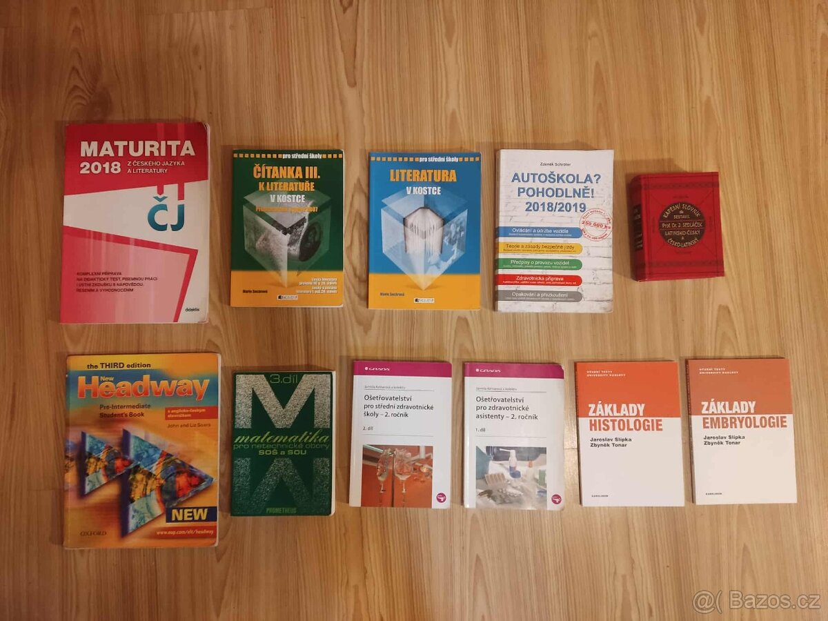 Učebnice pro střední školy a gymnázia, zdravotnická liter.
