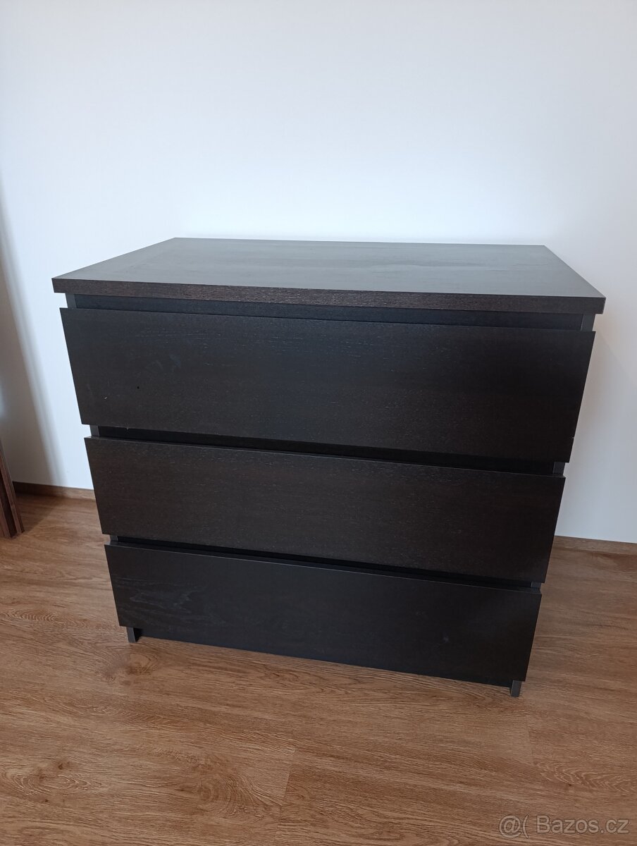 Komoda Malm Ikea 3 zasuvky
