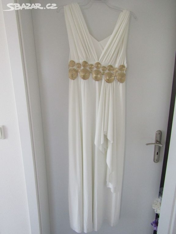 Svatební šaty - pouze jednou oblečené-top stav-vel.38