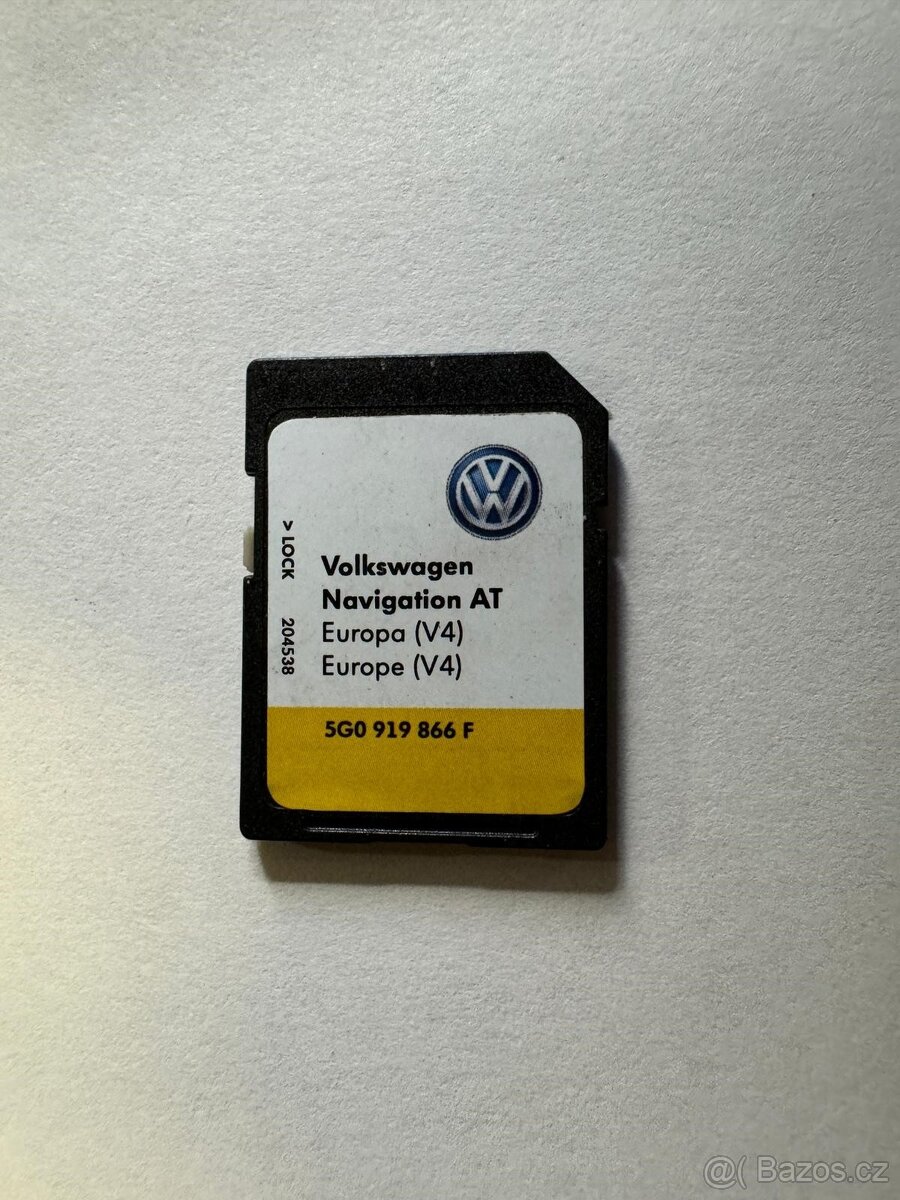 SD karta - Mapové podklady VW Media 5G0919866F