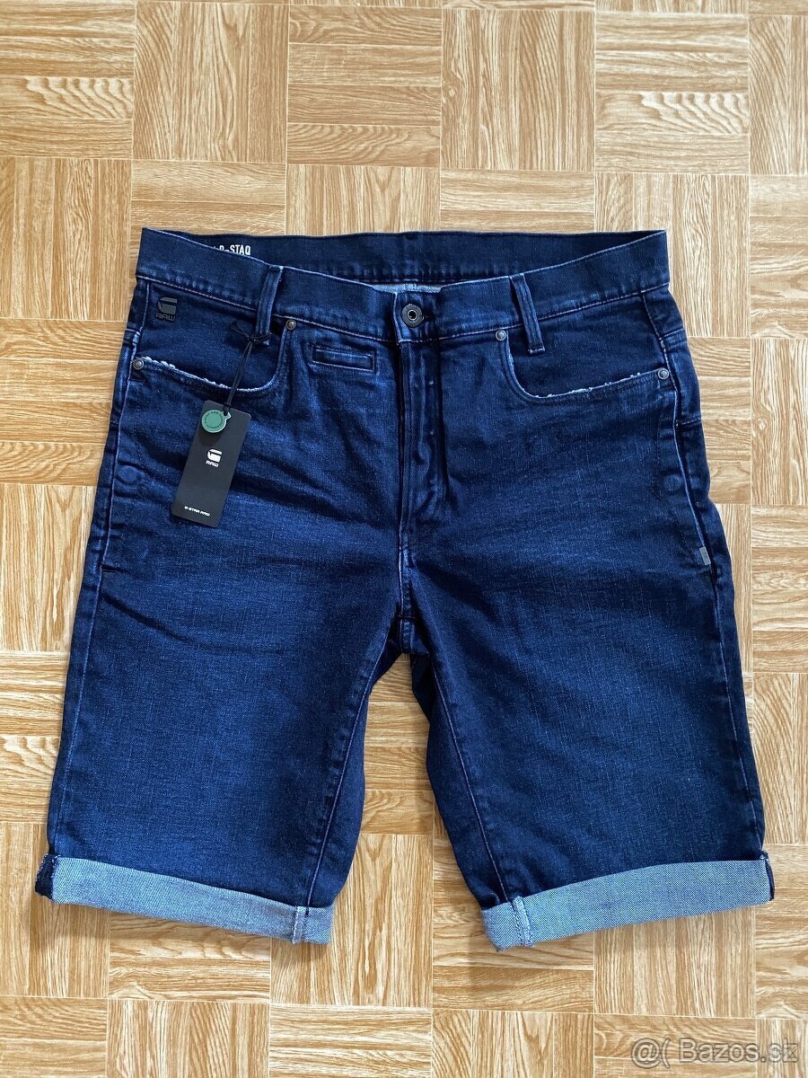 panske dzinove sortky,kratasy g-star raw d-staq velkost W35.