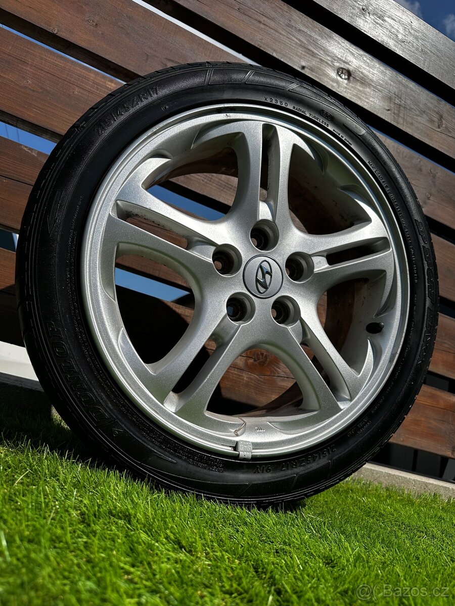 Alu kola 5x114.3 R17 s letnim pneu (P36)