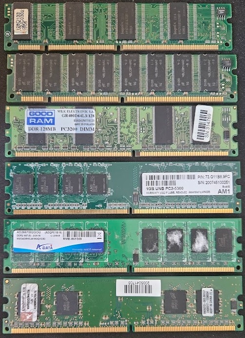 RAM DDR1 DDR2