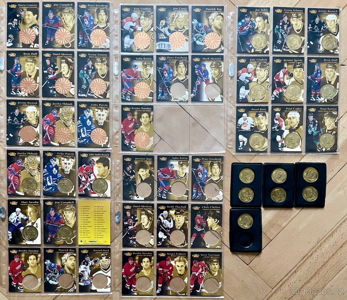 Hokejové karty Pinnacle Mint collection