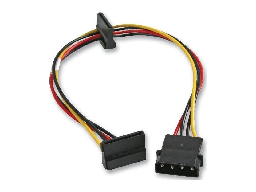 4pin Molex → 2x SATA -- hdd redukce napájení