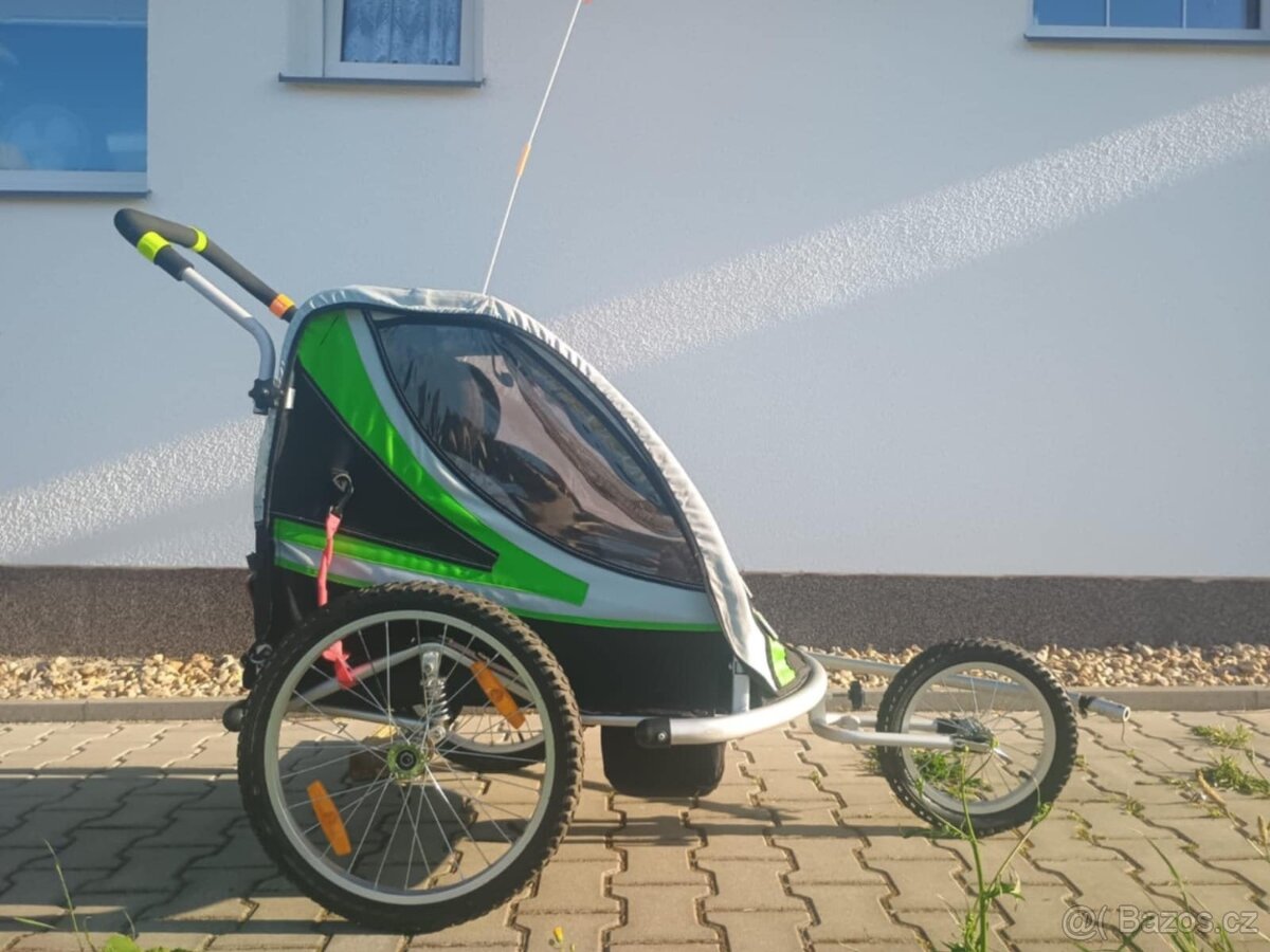 Cyklovozík / vozík za kolo Qeridoo pro 2 děti