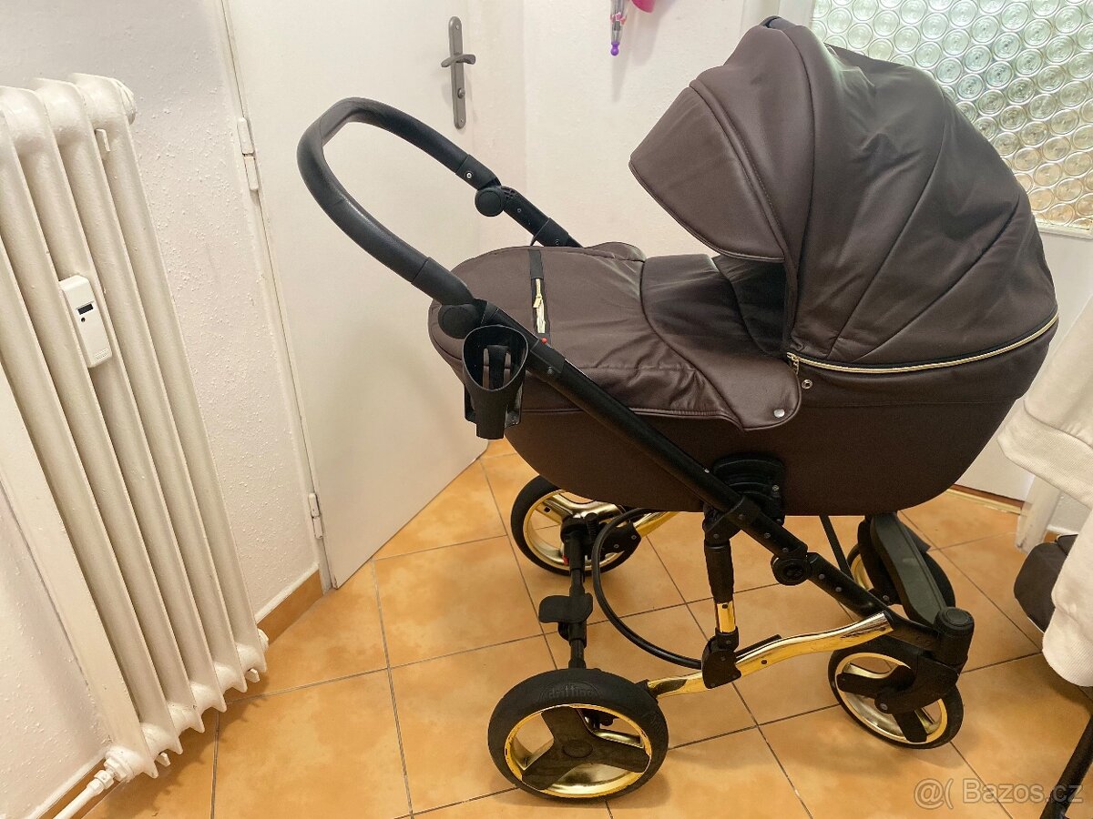 Kocárek 2v1 Mikrus Comodo hnedý