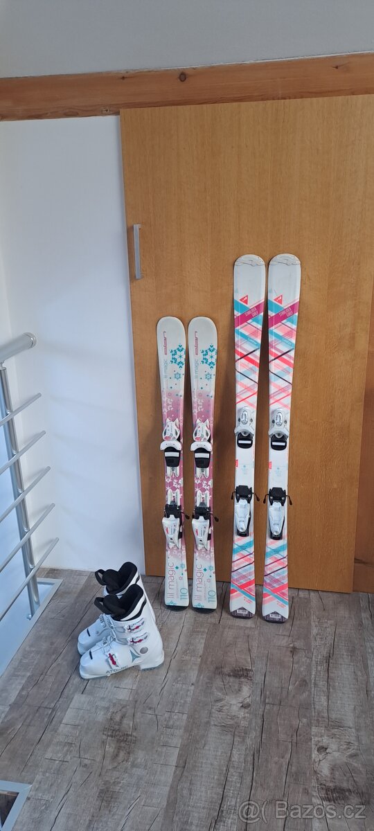 Dětské dívčí lyže 110cm a 130cm
