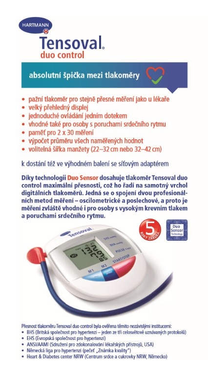 Tonometr - tlakoměr - Tensoval duo control