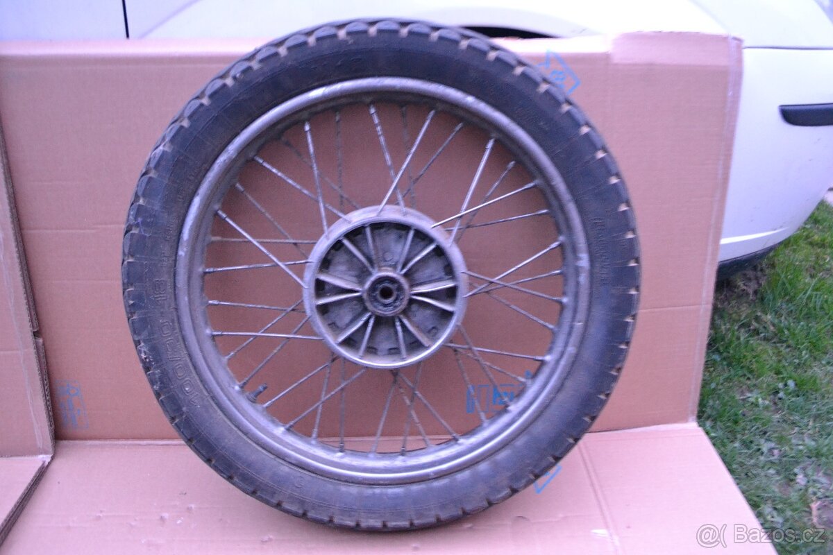 JAWA 350/634 Ráfek s bubnem, duší a pláštěm.