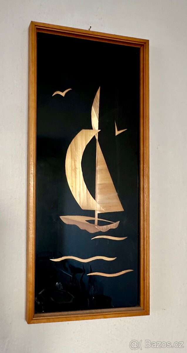 Obrázek ze slámy plachetnice