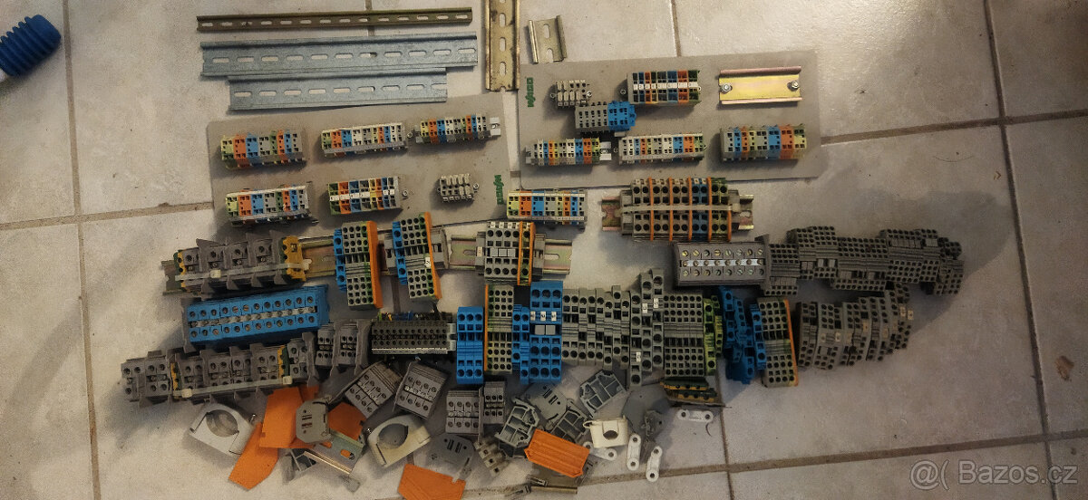 Wago svorkovnice 1,5 - 6 mm2, DIN lišty, el. čokolády