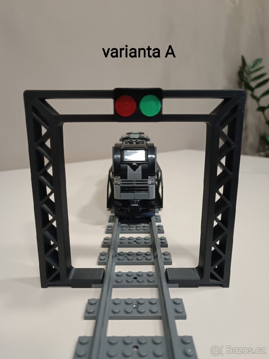 Unikátní železniční průjezd, kompatibilní s LEGO kolejemi.
