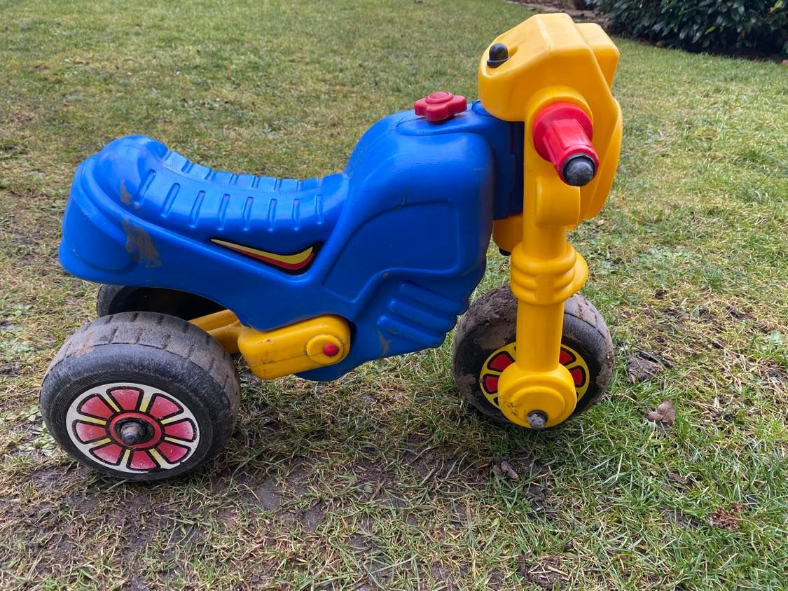 Teddies Dětské plastové odrážedlo motorka CROSS