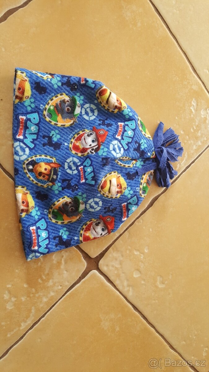 Zimní dětská čepice, Tlapková patrola