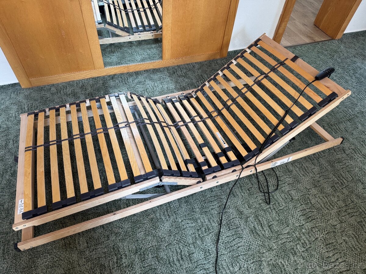 Nepoužitý elektricky polohovací rošt 90x200cm