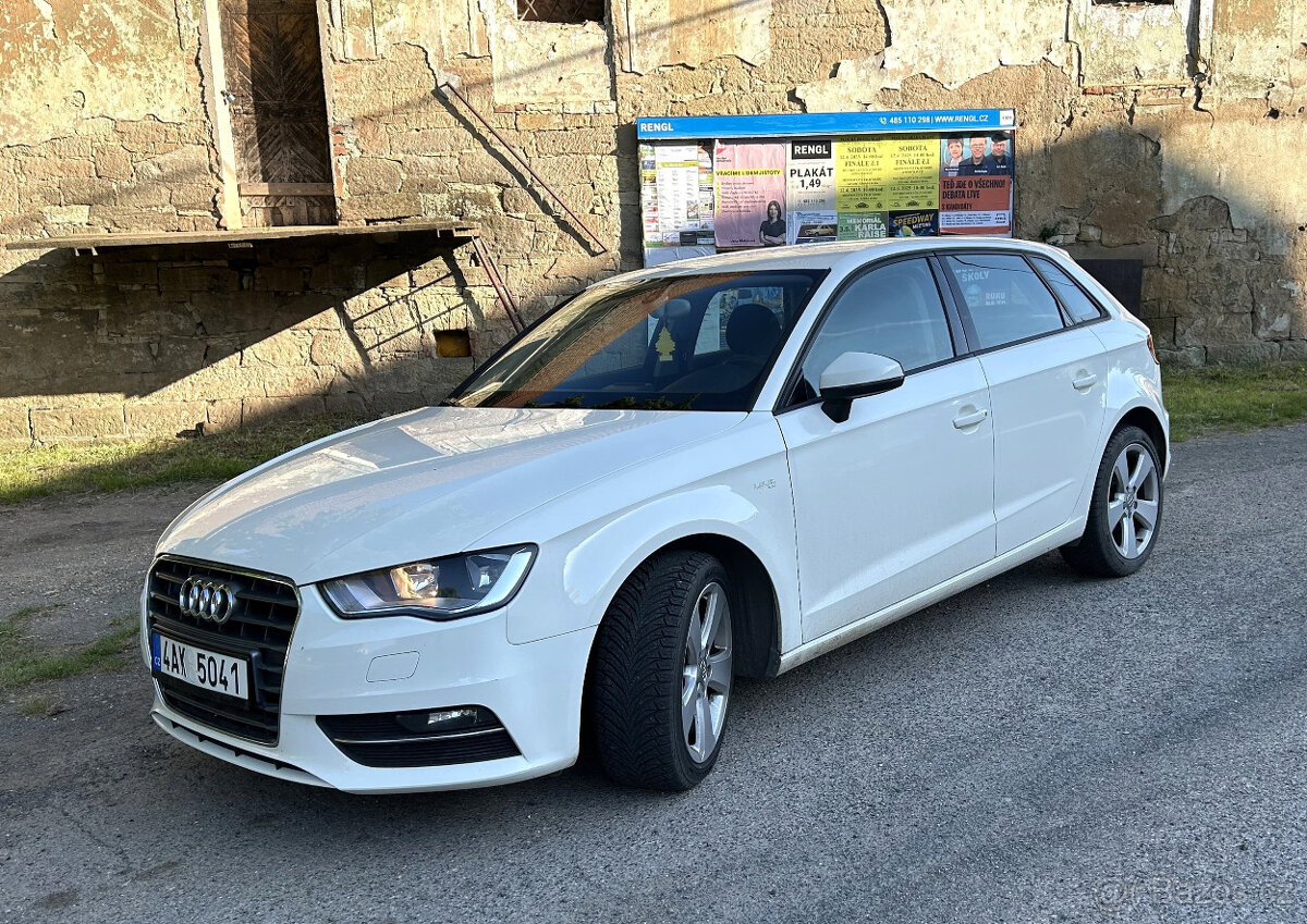 Audi A3 Sportback 1,6 TDI, 2015, nová v ČR, nehavarováno