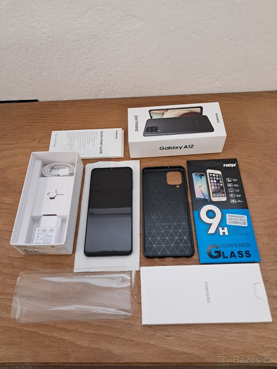 Samsung Galaxy A12 TOP Stav + příslušenství