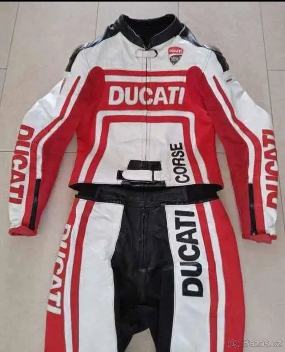 Dainese Ducati-kožená moto kombineza,dvoudílná