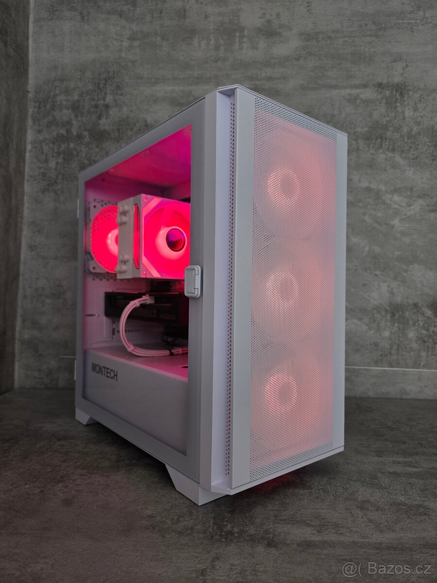 Herní PC AM5/Ryzen 5/RX9060XT 16GB/32GB RAM/1TB