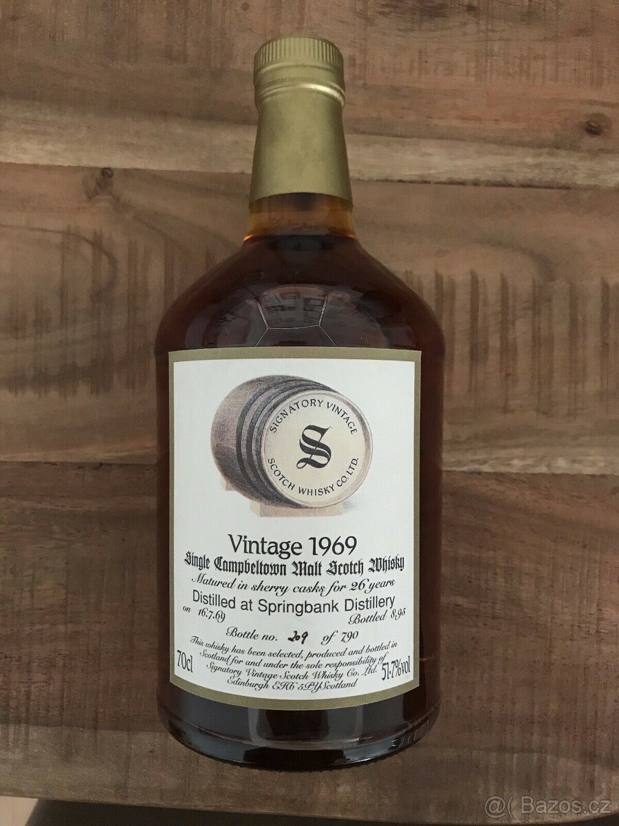 SPRINGBANK SIGNATORY VINTAGE 1969 WHISKY
