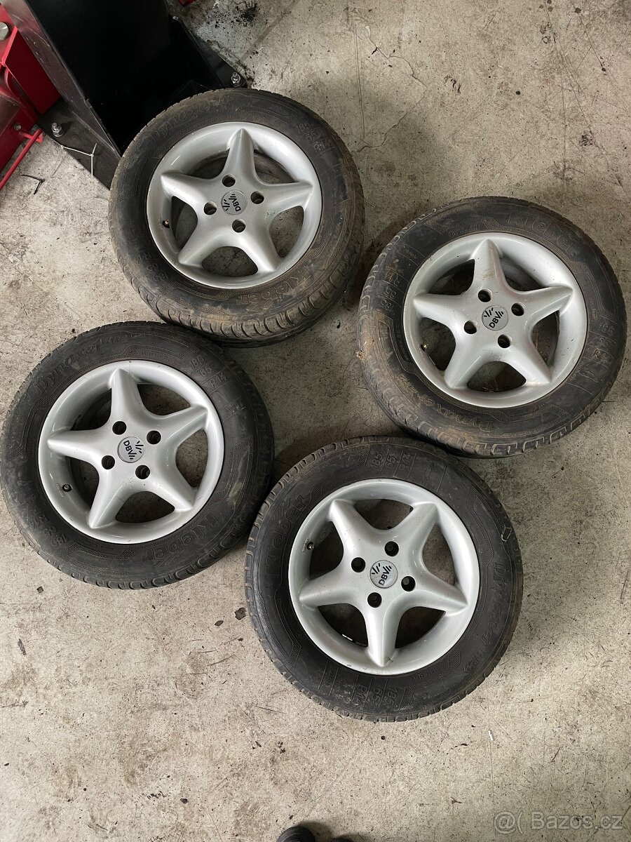 R14 4x100 kola + pneu