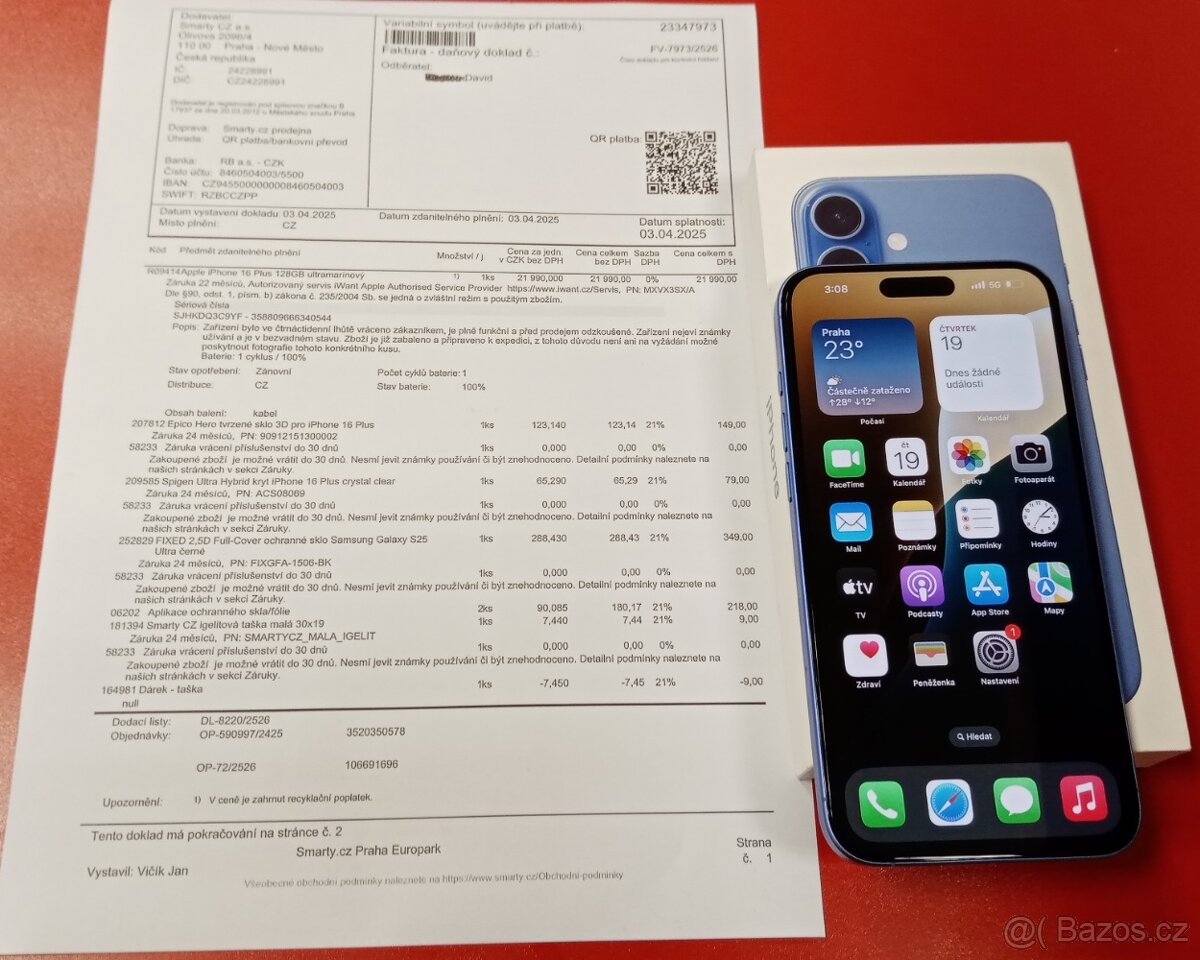 Apple iPhone 16 Plus 128GB záruka Smarty 2/2027