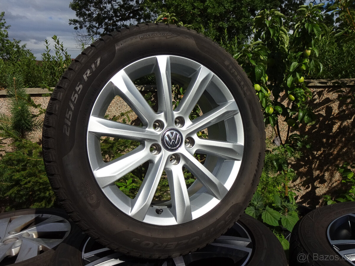 VW Passat B8 - zánovní zimní alu Helsinky 17" 5x112 ET41