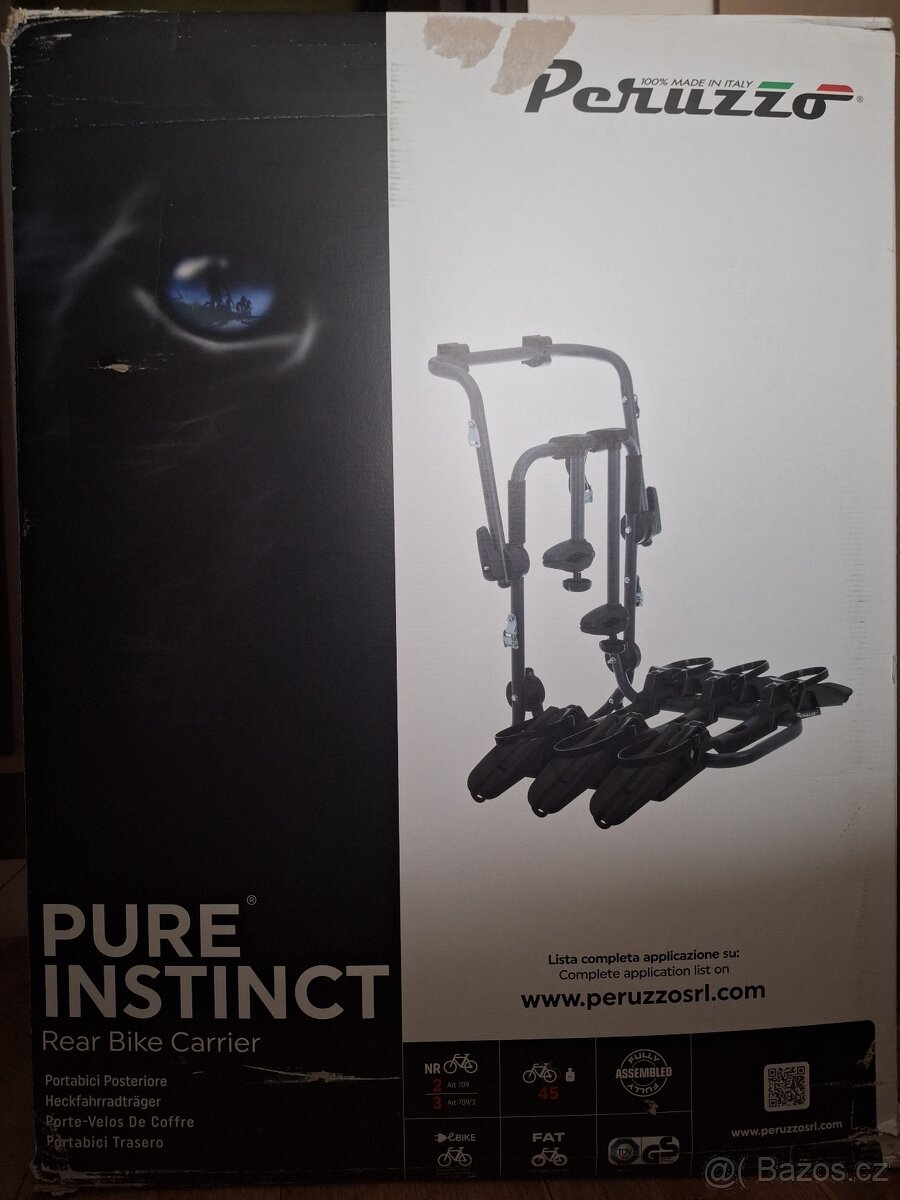Peruzzo PURE INSTINCT REAR na zadní dveře pro 3 kola