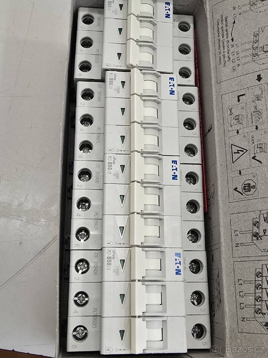 Jističe PL7-B 50/3 2 KRABICE ORIGINÁL