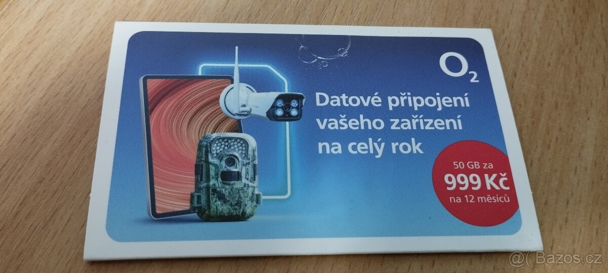Datová SIM karta O2 50gb na 1rok