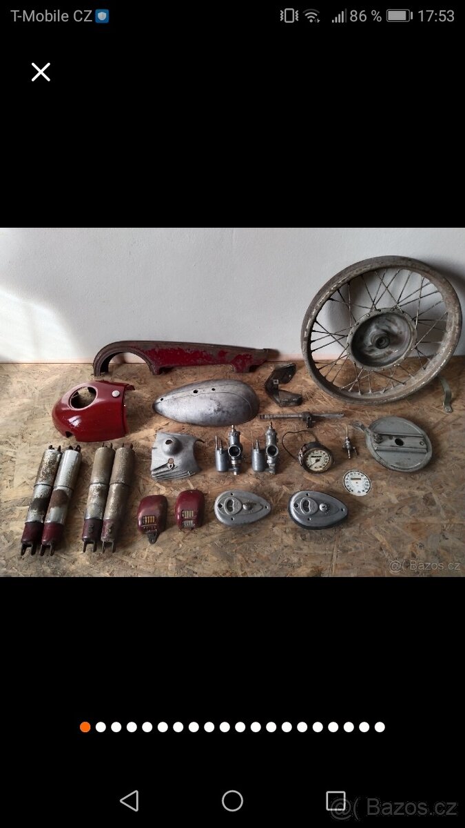 Jawa kývačka půlbuben 250 typ 353, 350 typ 354