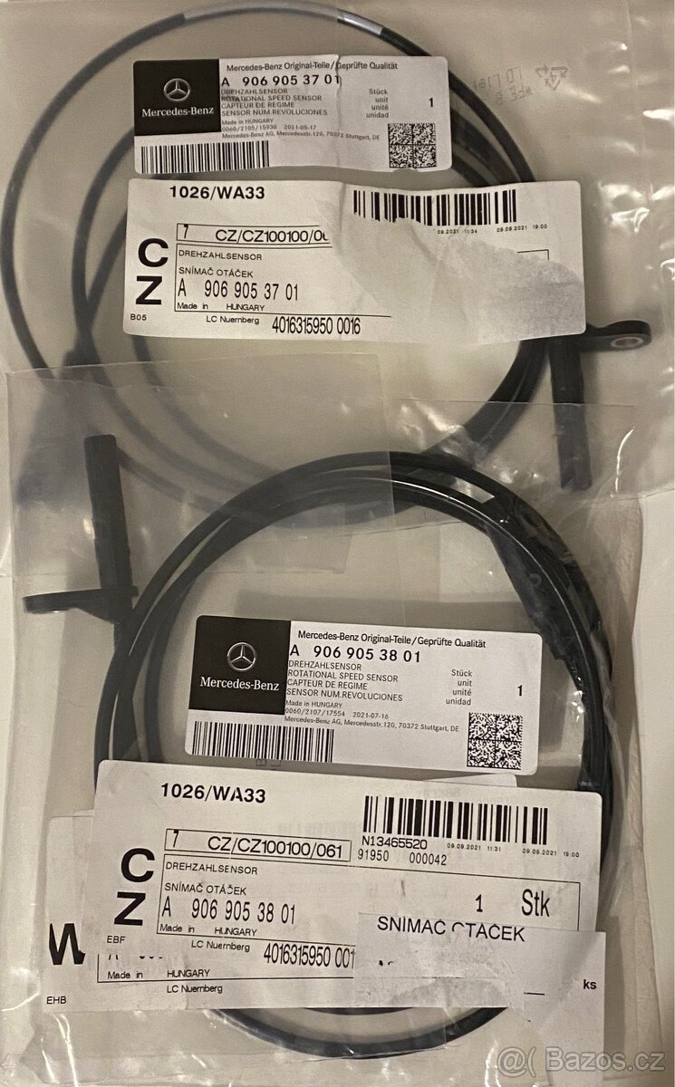 Snímač rychlosti MB Sprinter A9069053801 - A9069053701