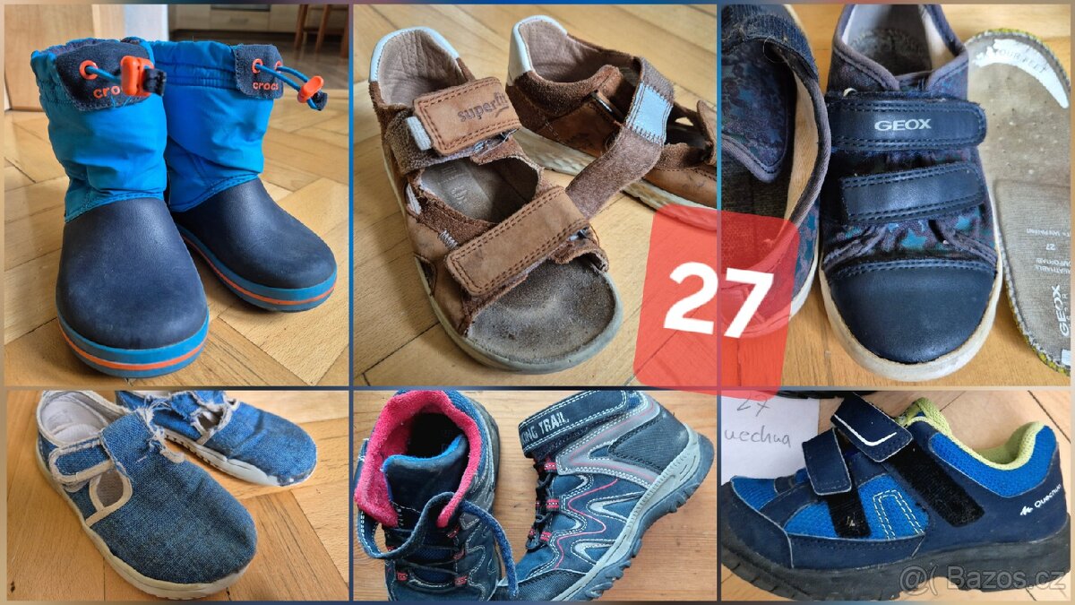 Dětské boty Superfit, Crocs, Jonap, Cortina, Quechua vel.27
