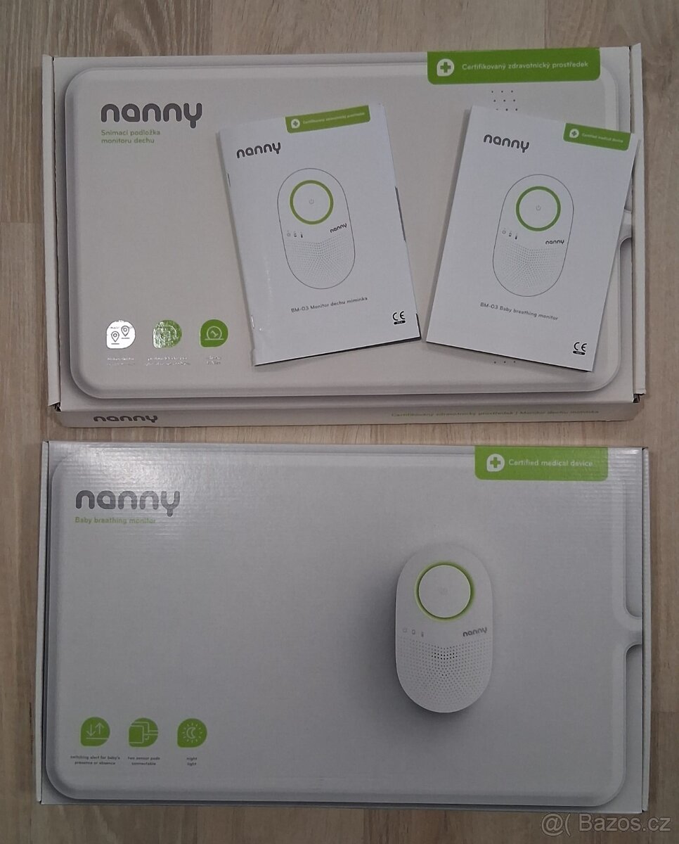 Monitor dechu Nanny BM 03 s náhradní podložkou