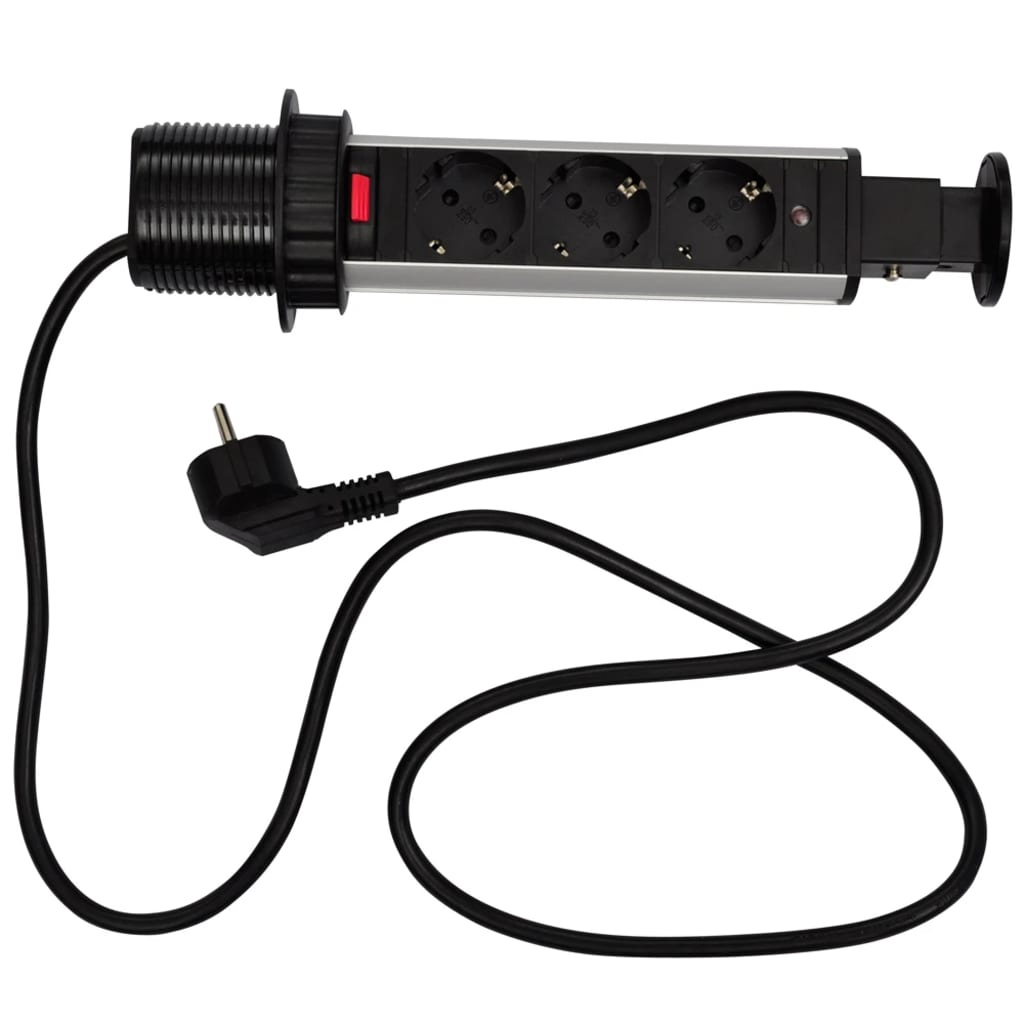 Výsuvná zásuvková lišta - 3x 230 V Schuko