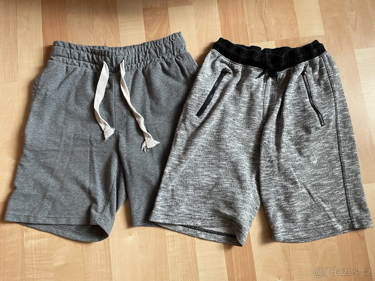 2x chlapecké bavlněné kraťasy, vel. 158/164