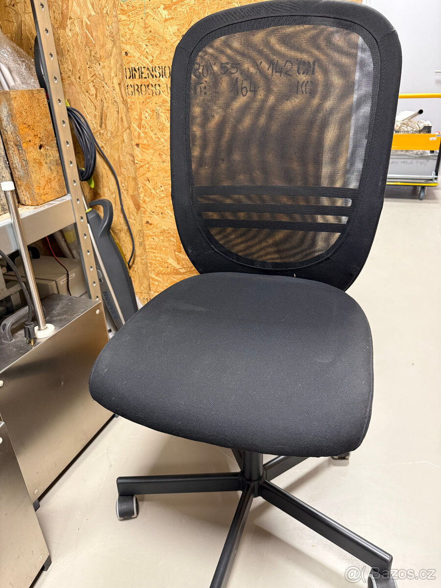 Kancelářska židle černá 2 ks